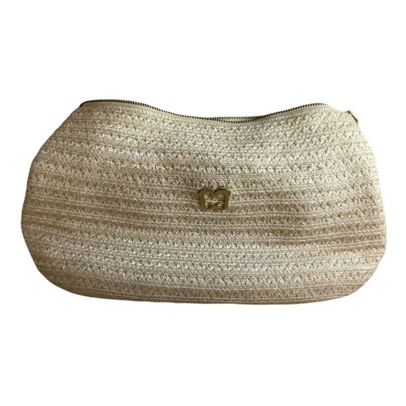 Eric Javits Handbags - Eric Javits Squishee Natural Straw Hobo Bag Handbag Woven Curved Should Purse